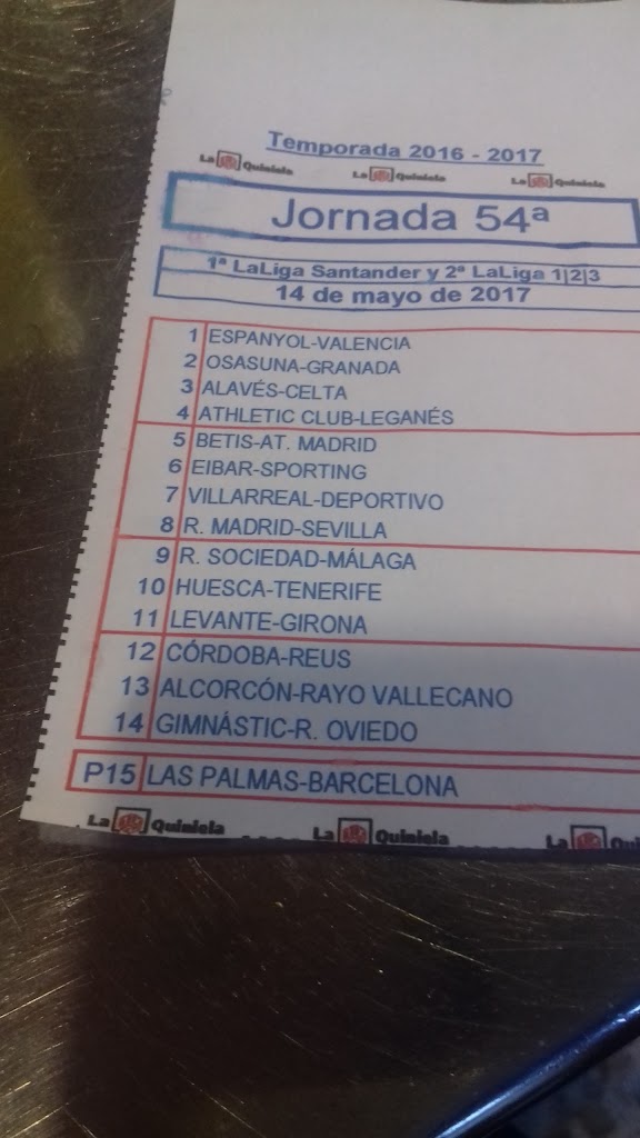 Bar DON PINCHO — Carta