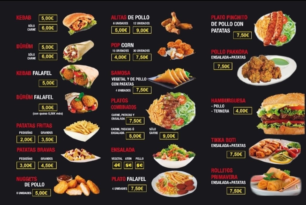 Bar-restaurante New Istanbul — Carta