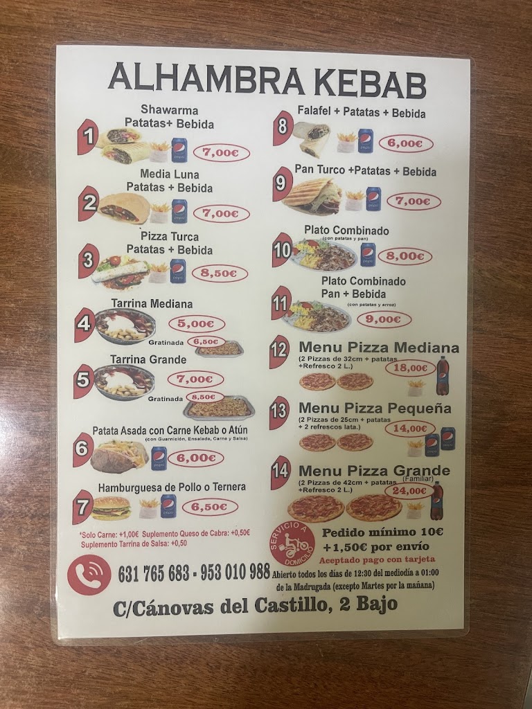 Alhambra Kebab Linares — Del propietario