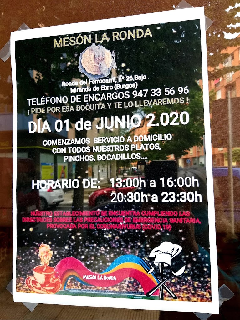 MESON LA RONDA — Carta