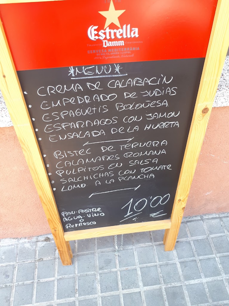 Bar La Avenida — Carta
