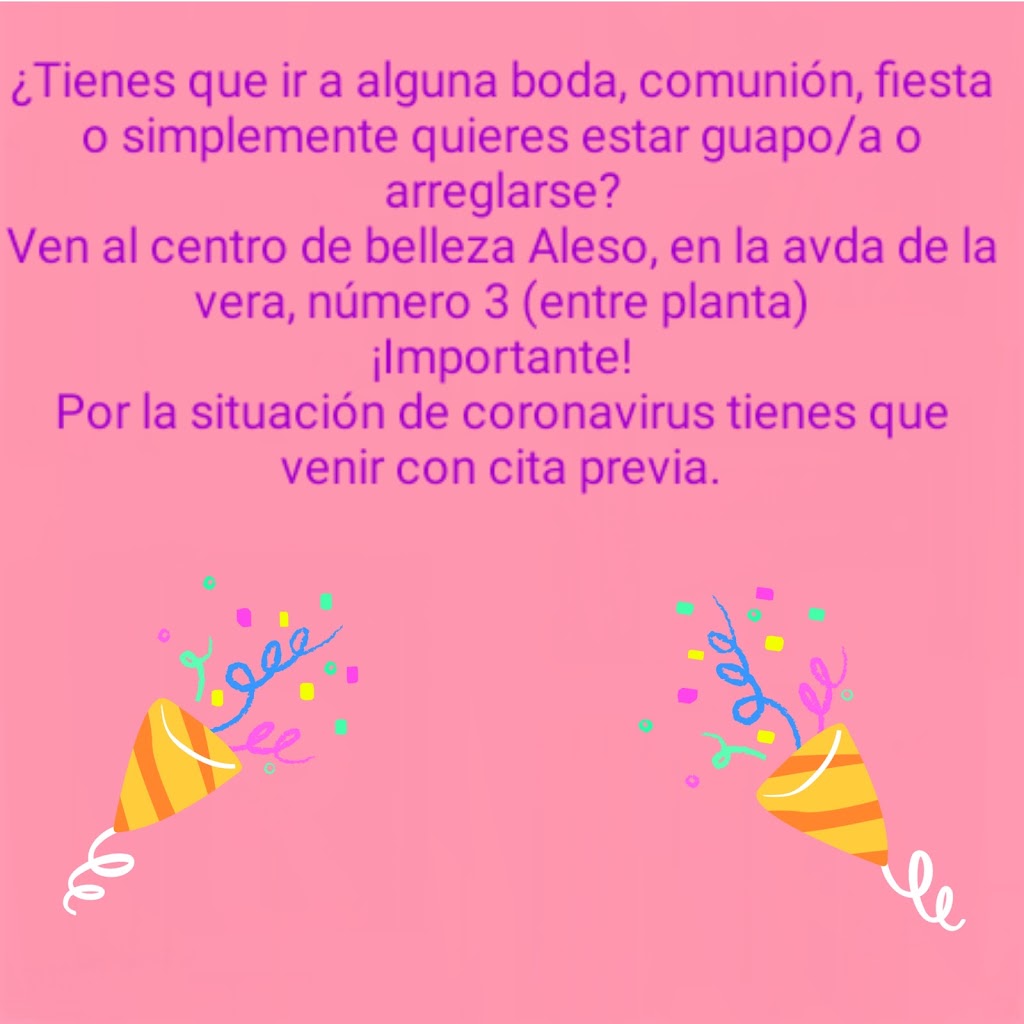 Aleso peluqueria y estetica — Carta