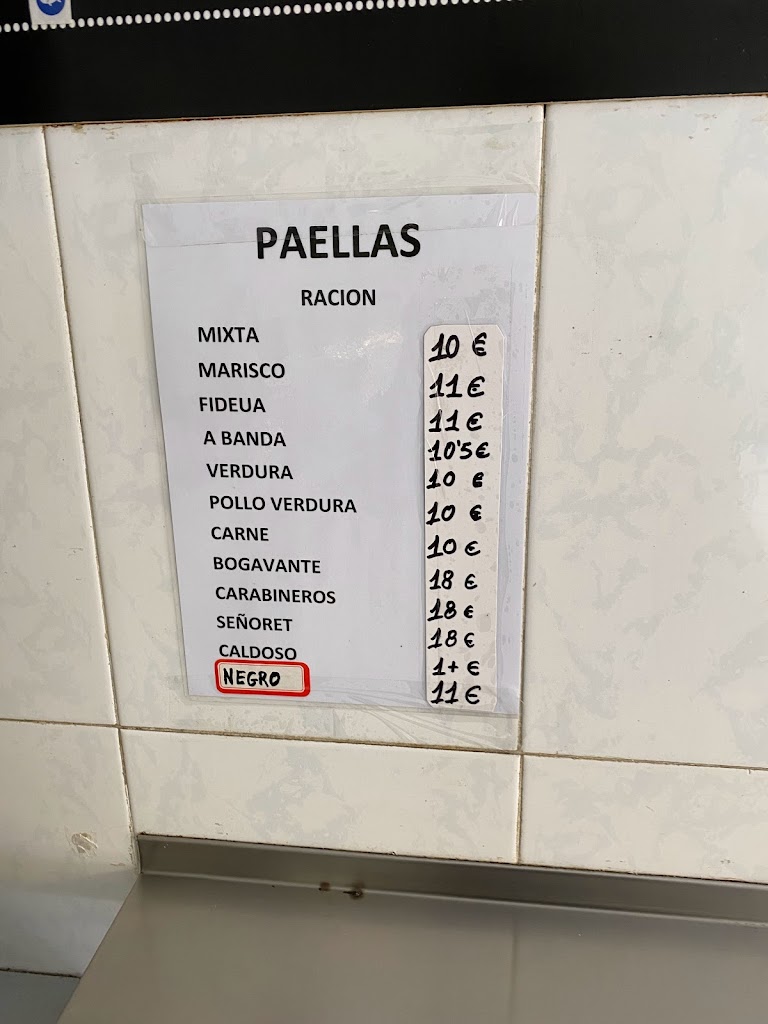 Asador de Abastos — Carta