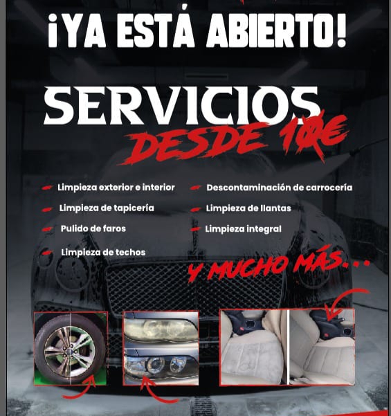 Lavado de coches a mano de la estacion