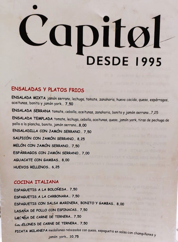 Capitol — Carta