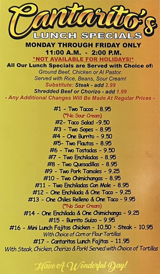  Cantarito’s