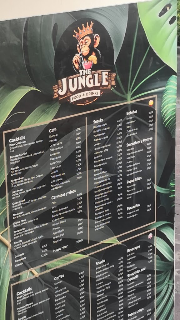 The Jungle Food & Drinks — Carta