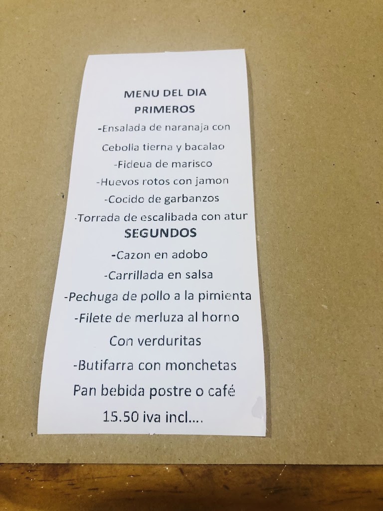 El Arbolito — Carta