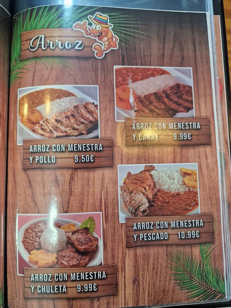 Bar restaurante El chiringuito — Carta