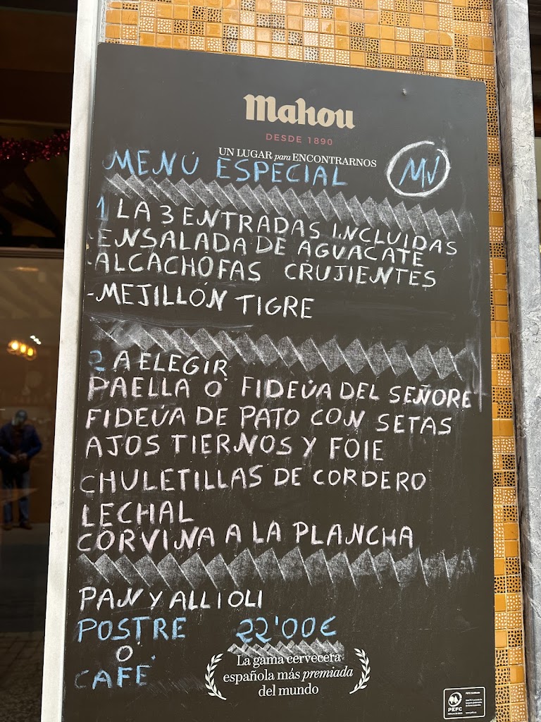 Restaurante Miguel Juan — Carta