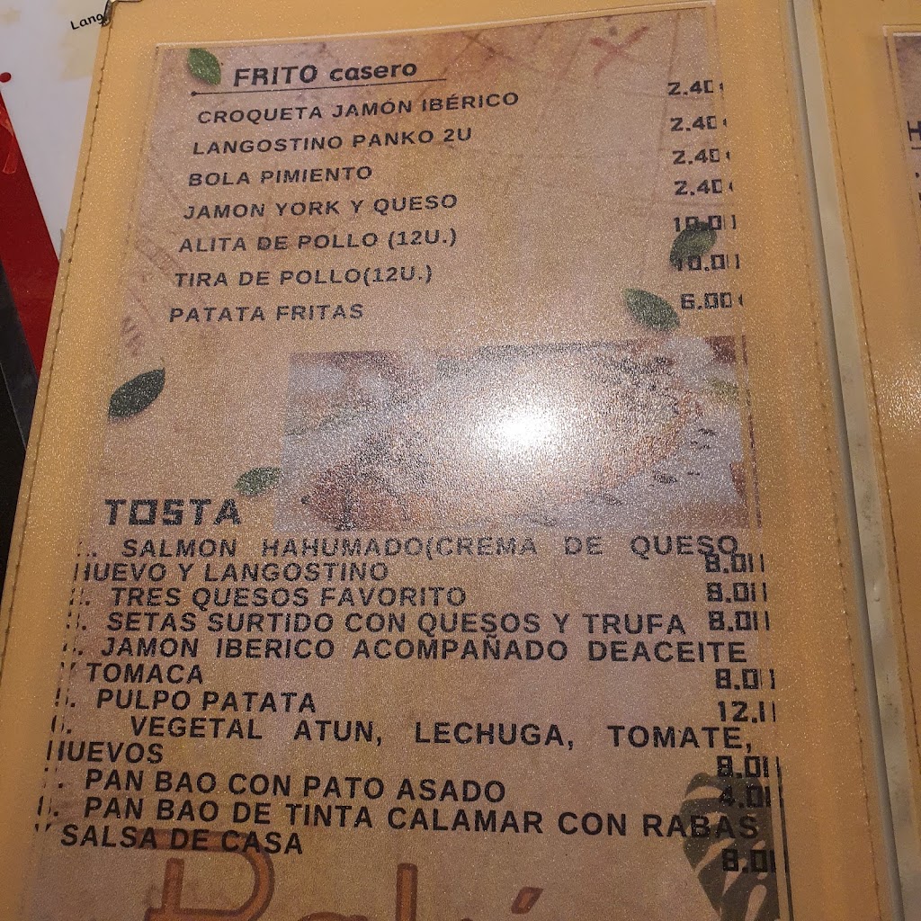 Bahia Food Club Pamplona — Carta
