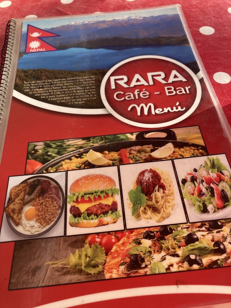 Rara Cafe Bar — Carta