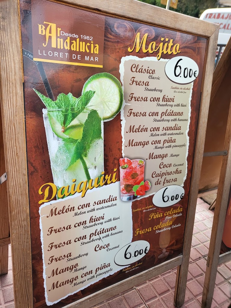 Restaurant Bar Andalucia — Carta