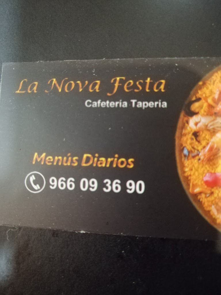 Cafeteria La Nova Festa — Carta