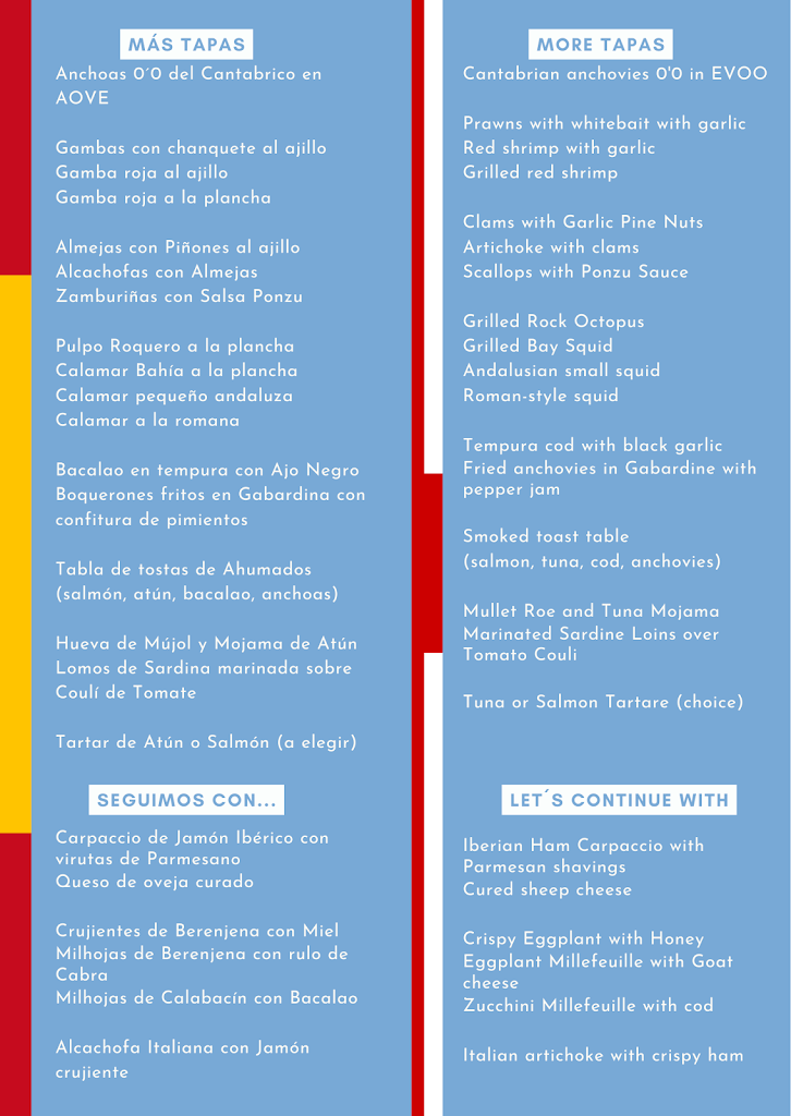 Meson Dona Juana — Carta