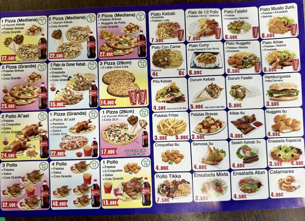 CAN ROS KEBAB — Carta