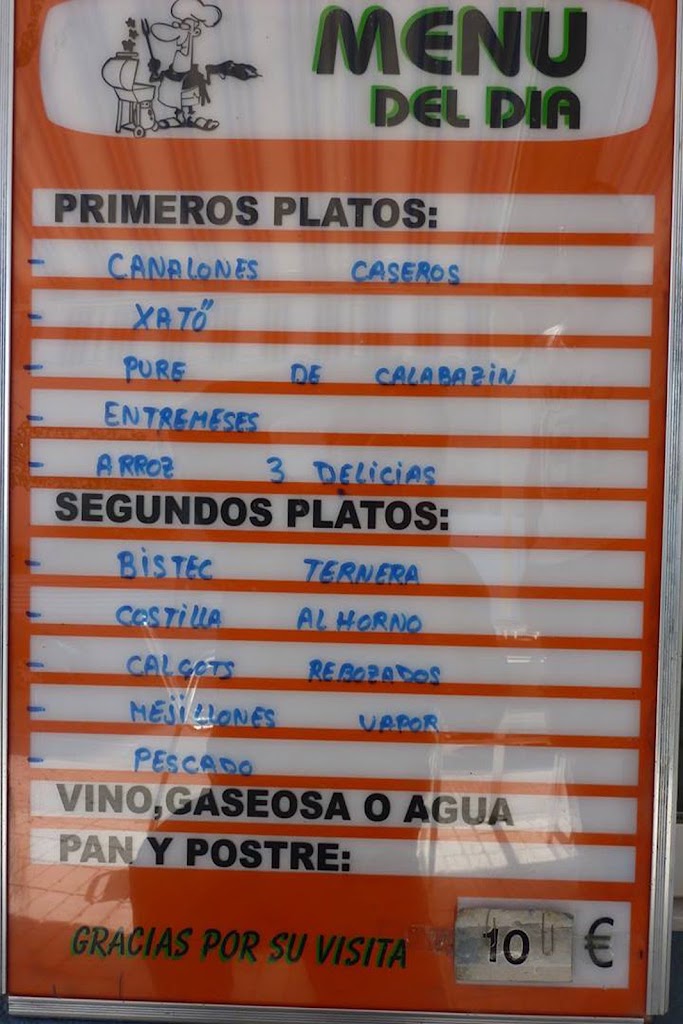 Restaurante Els Arcs — Carta
