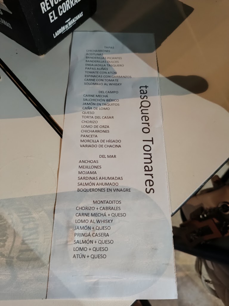 tasQuero Tomares — Carta