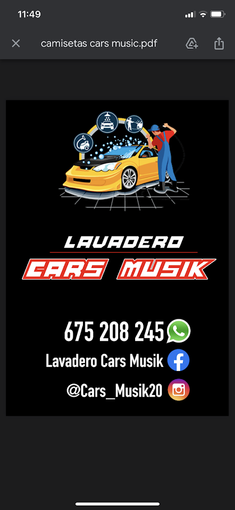 Cars Musik / Lavadero de coches en aguilas