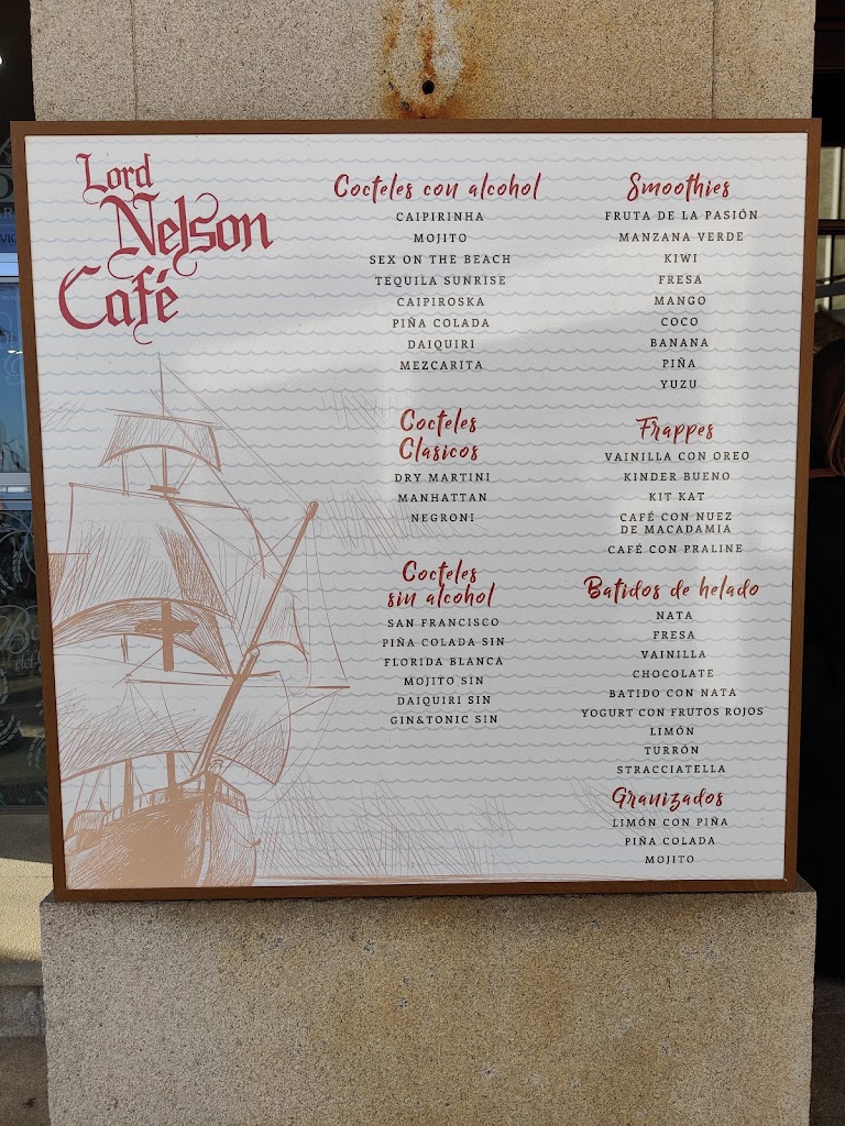 LORD NELSON SANXENXO — Carta
