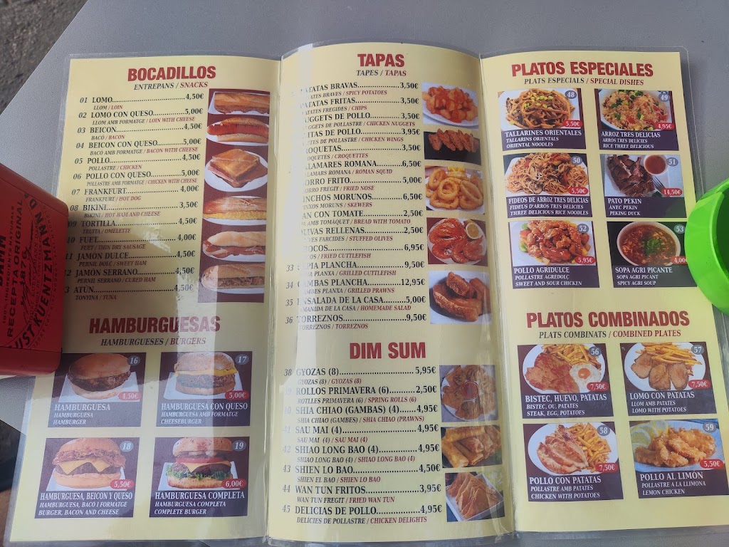 Cerveseria la Placa Calella — Carta
