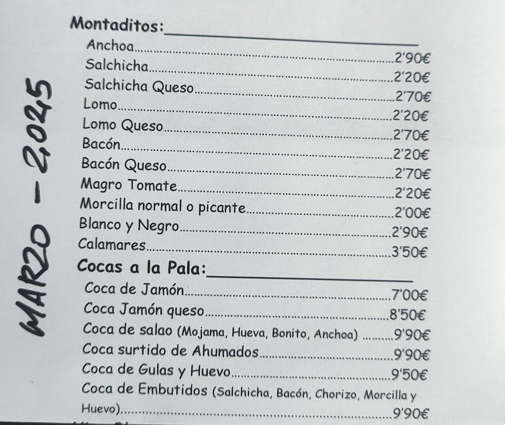 El Faro Freiduria — Carta