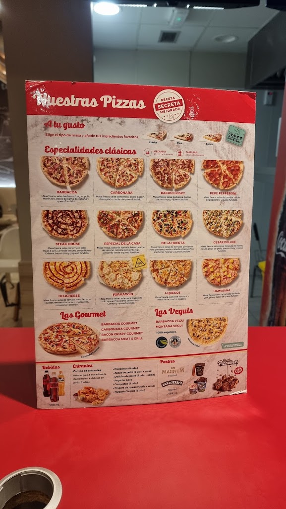 Telepizza Santa Cruz, Oleiros - Comida a domicilio — Carta