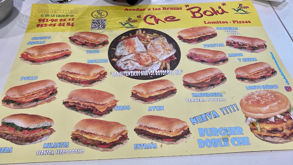 Restaurante Che Bolu Torremolinos — Carta