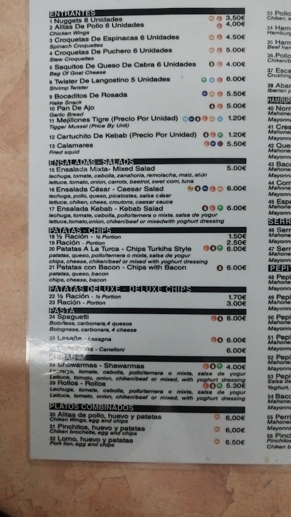 Pizzeria Vito's — Carta