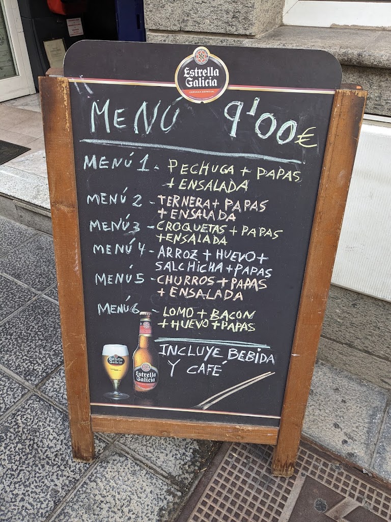 Donde mi madre Cafeteria — Carta