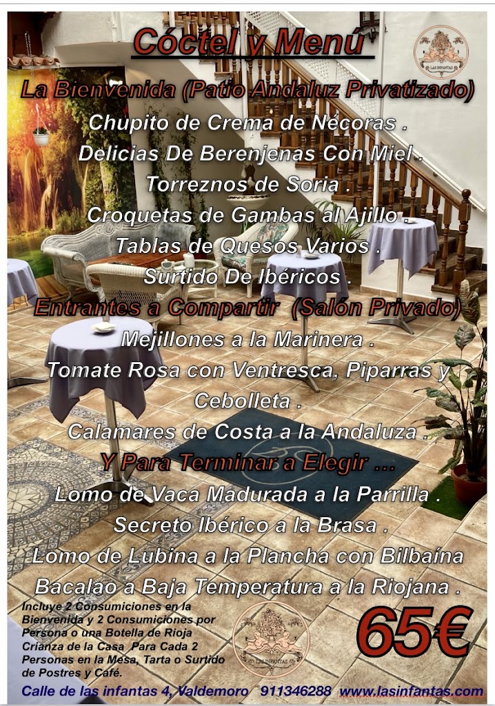 Restaurante Las Infantas — Carta