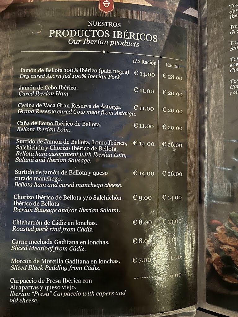 Secretos Ibericos — Carta