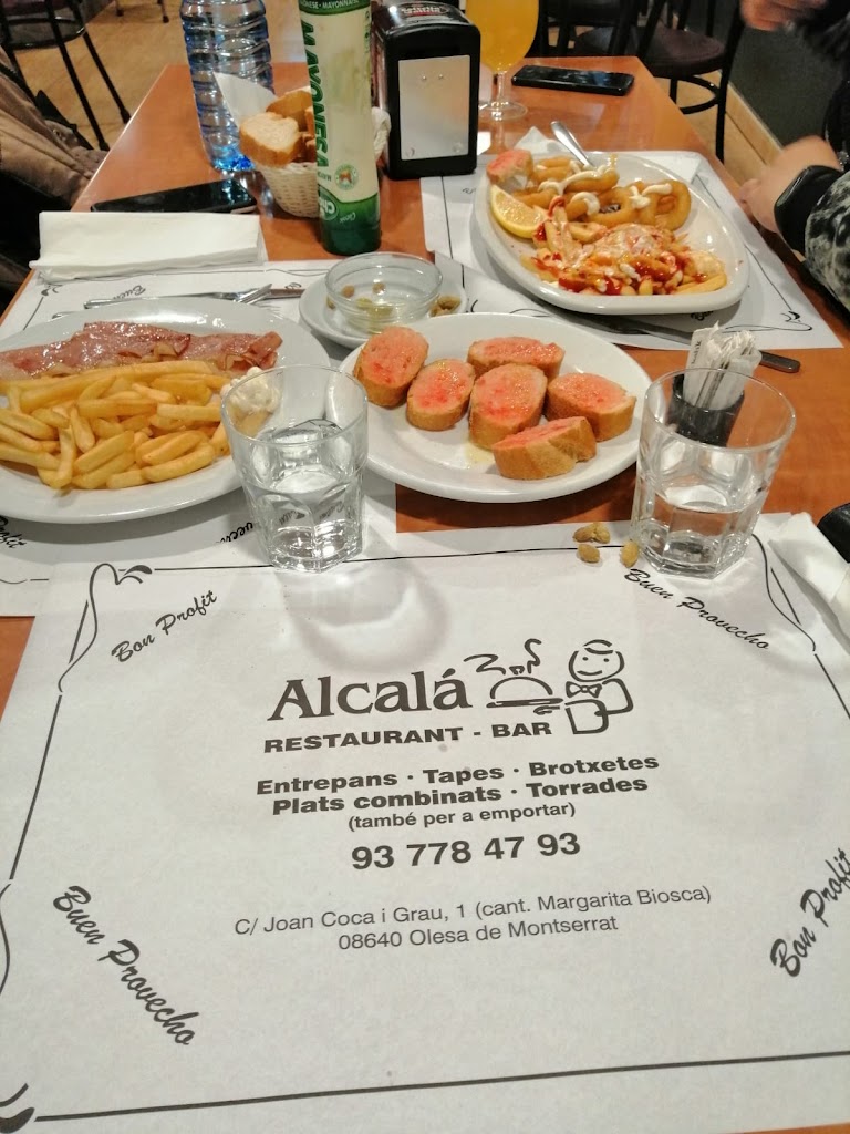Bar Restaurante Alcala — Carta