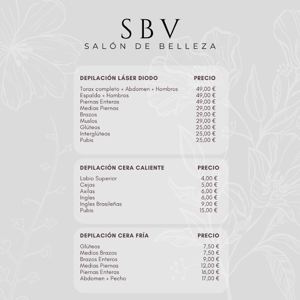 Sara Beauty Vilanova — Carta