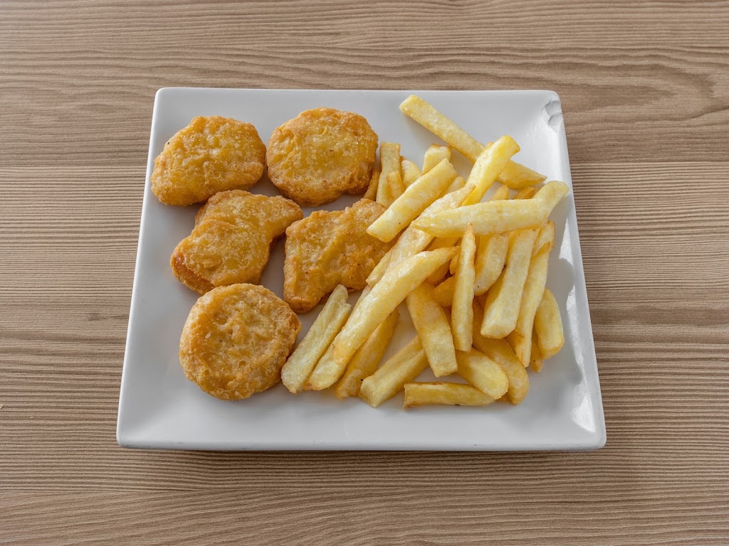 3R Pizzas, kebab, patatas assadas, — Papas fritas