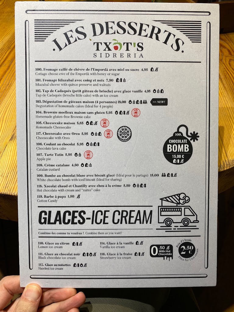 Txots Roses — Carta