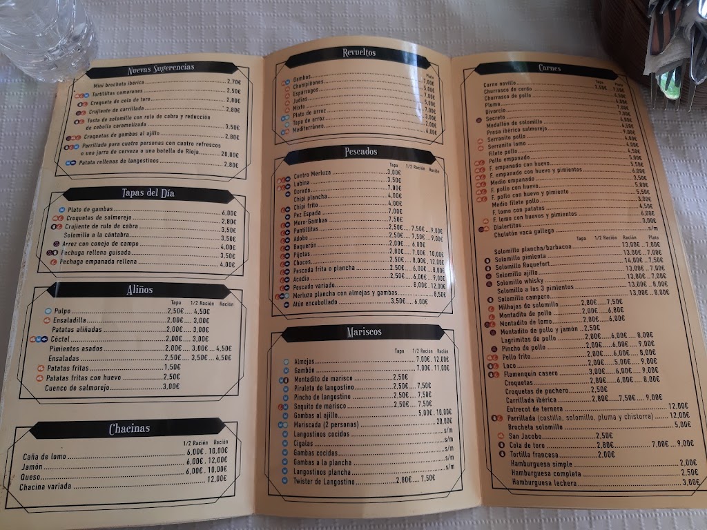 Bar en Utrera Dialecto — Carta