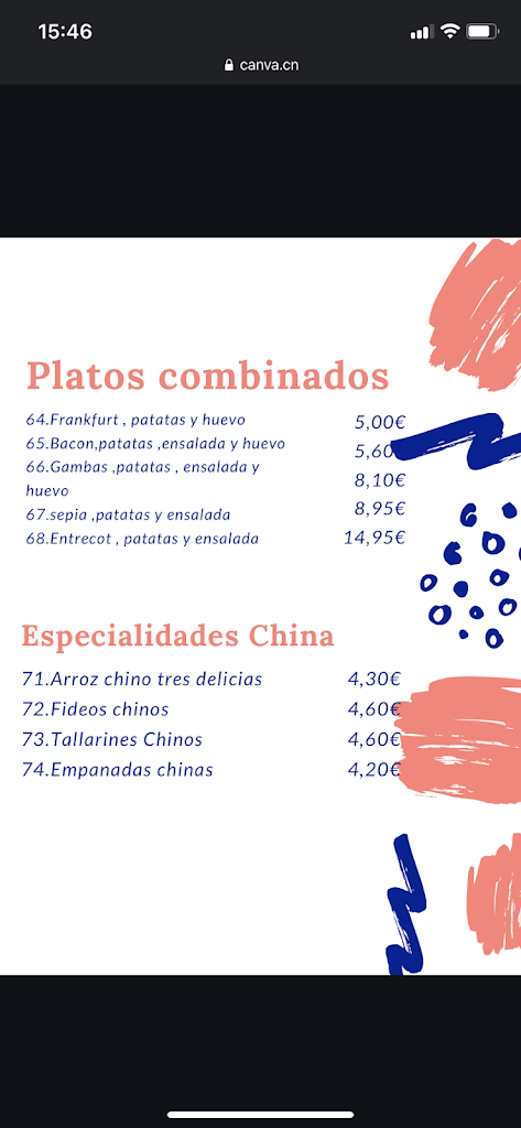 Bar la canita — Del propietario
