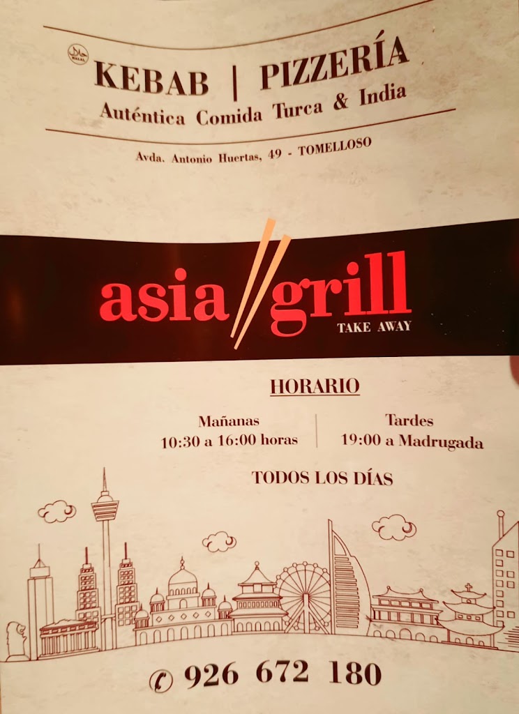 ASIA GRILL Kebab pizzeria — Del propietario