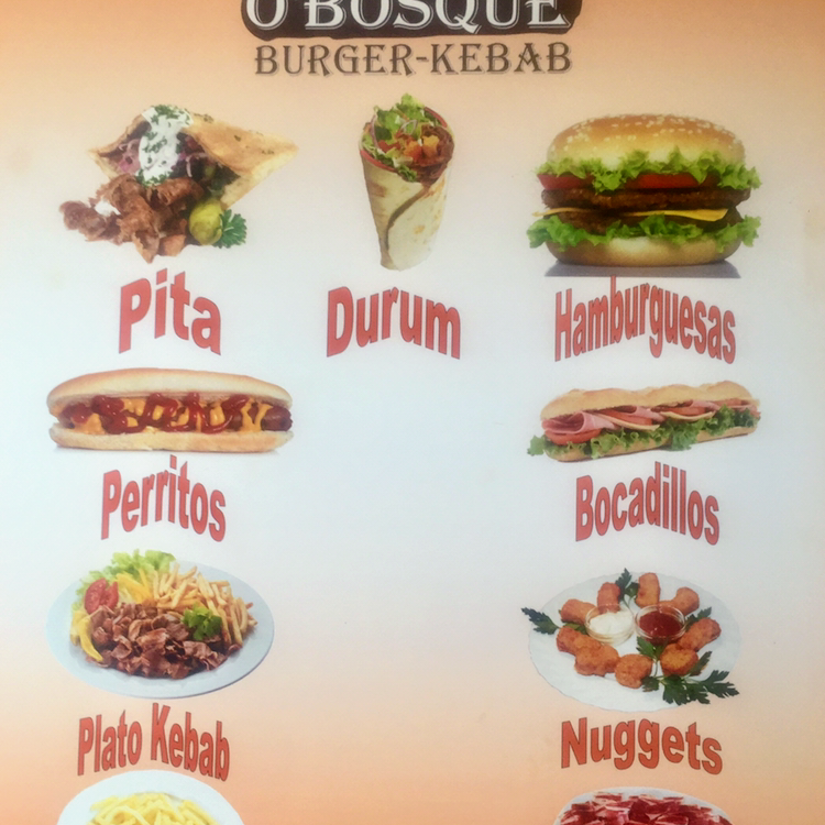 Cafe - Bar OBOSQUE — Carta