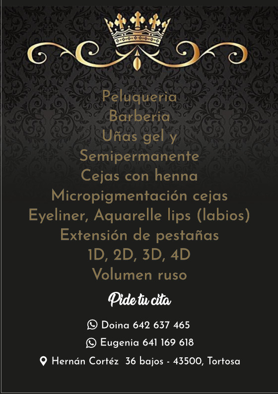Toque de Belleza - Peluqueria, pestanas, unas Tortosa — Carta