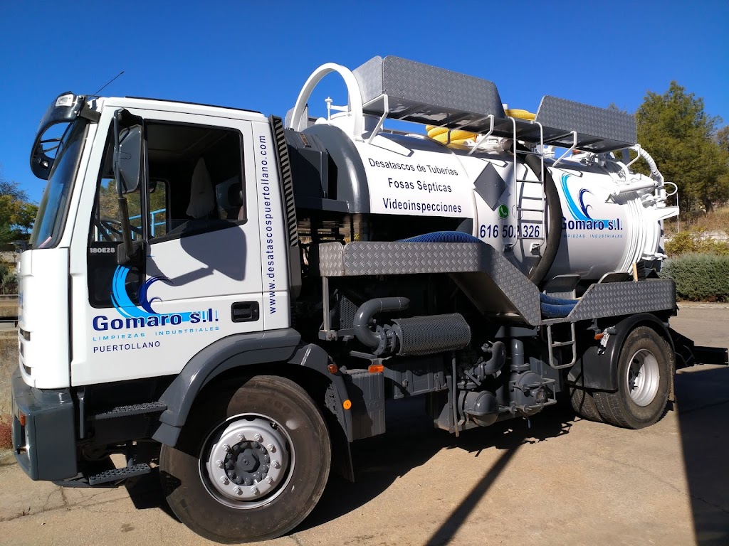 Gomaro Desatascos de tuberias, fosas septicas, limpiezas industriales.
