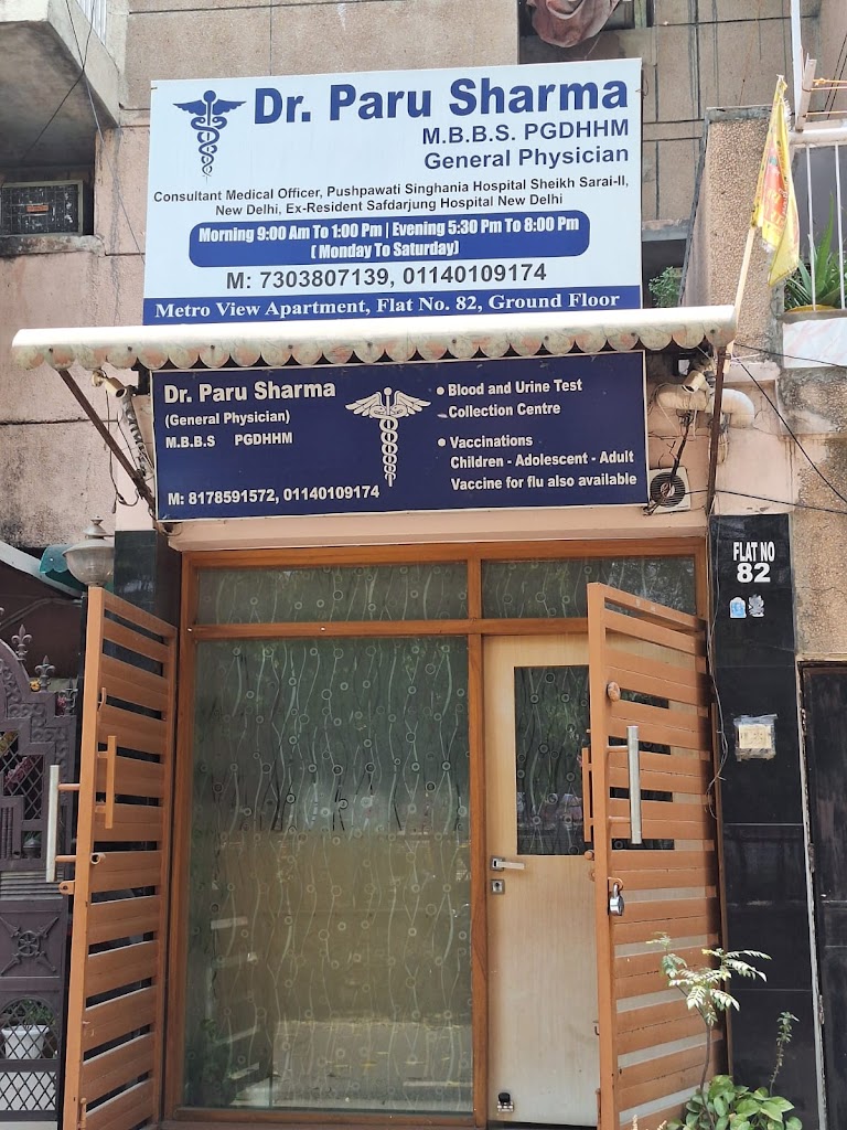 Dr. Dr Paru Sharma Best General Physician Family Physician General Practitioner In Dwarka