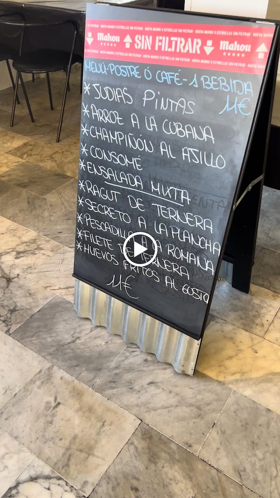 Restaurante Los Geranios — Carta