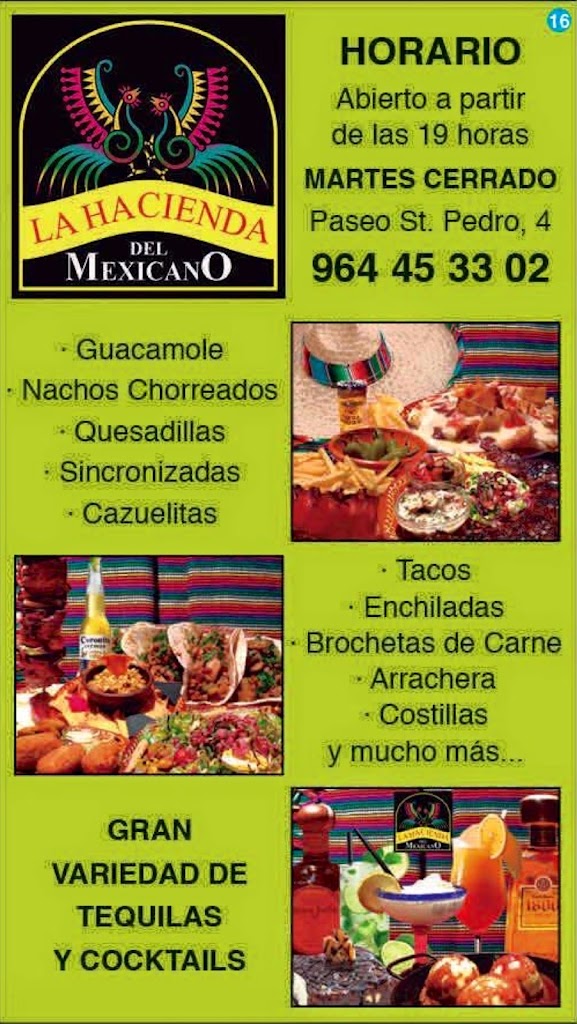 La Hacienda del Mexicano — Carta