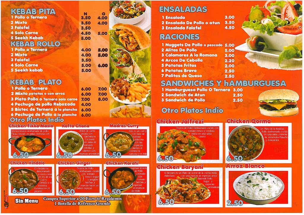 STARS DONER KEBAB — Carta