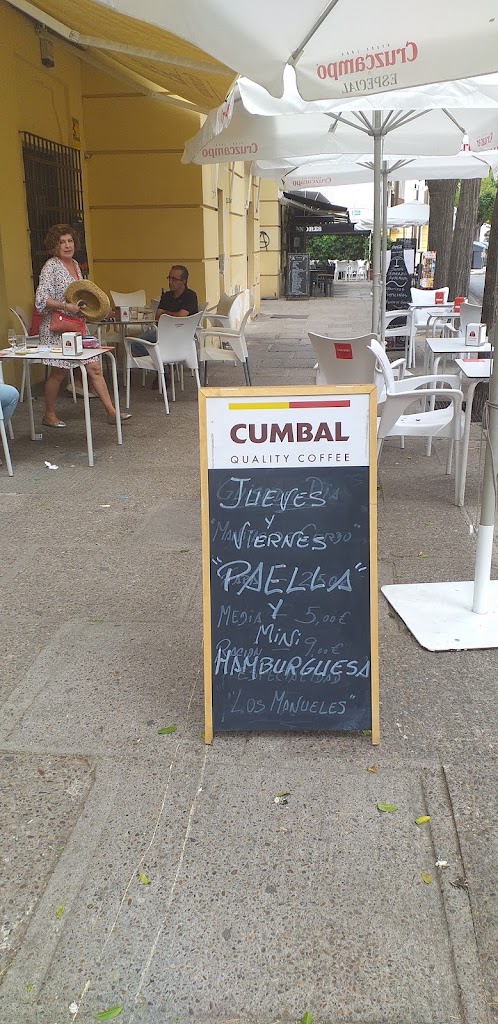 Cafe Bar Los Manueles — Carta