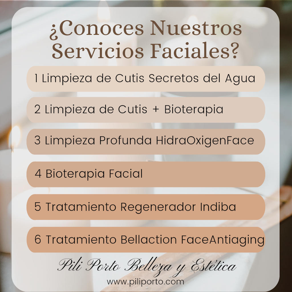 Pili Porto Belleza y Estetica 30 anos disfrutando de lo q mejor sabemos hacer.....CUIDAR DE TI. — Carta