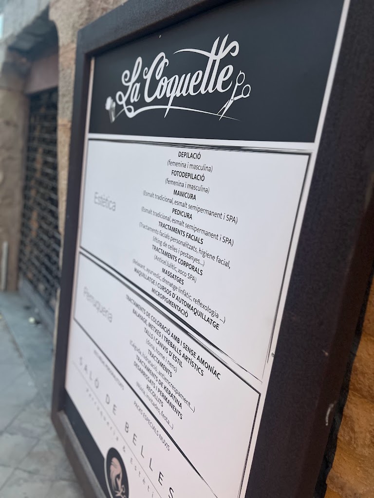 La Coquette Salon de Belleza — Carta