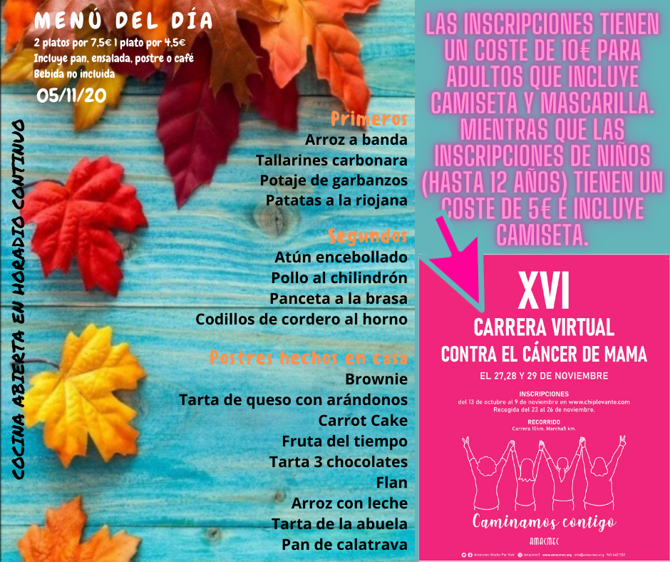 Gastro Bar El Cid — Carta